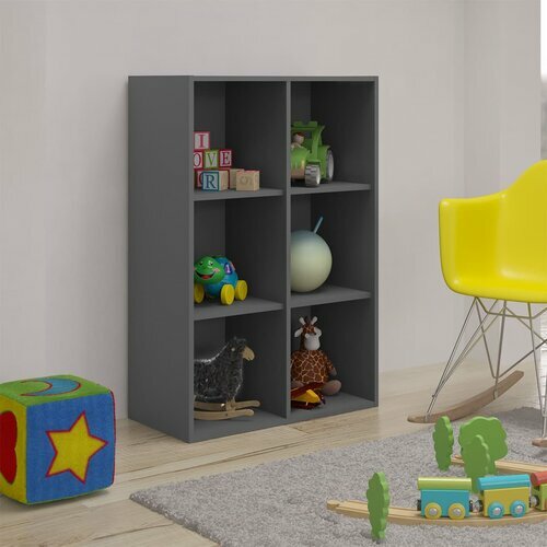 Ambiance Casier de rangement 6 cases Timeus - Gris