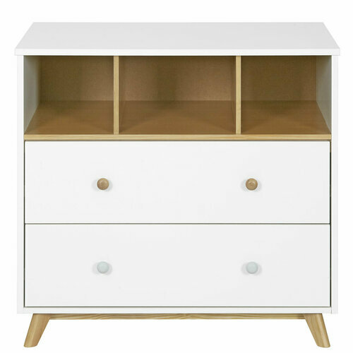 Commode Kombu Blanche - Commode 2 tiroirs bébé Kombu