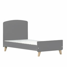 Lit bb volutif avec matelas Kombu version lit enfant gris