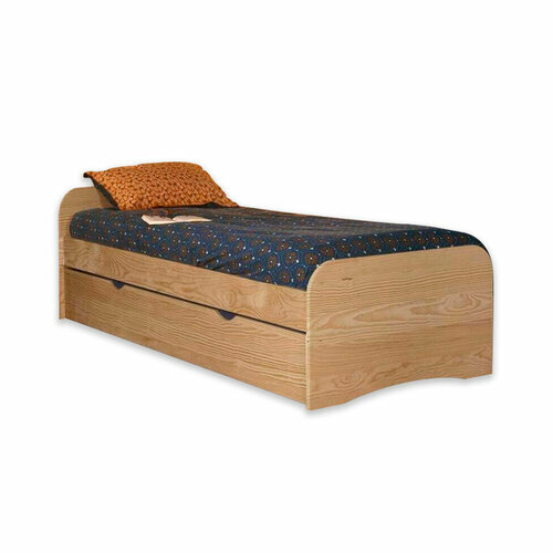 Pack lit gigogne avec 2 matelas Thas Bois