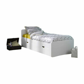 Pack lit gigogne avec 2 matelas Spike blanc