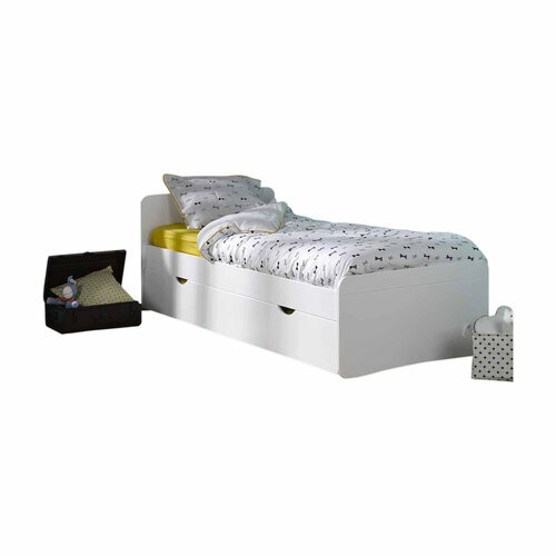 Pack lit gigogne avec 2 matelas Spike blanc - Pack lit gigogne avec 2 matelas Spike