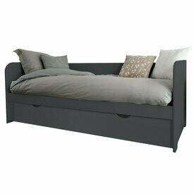 Ambiance banquette du lit gigogne avec 2 matelas Java gris