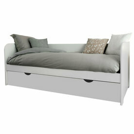 Ambiance banquette du lit gigogne avec 2 matelas Java blanc