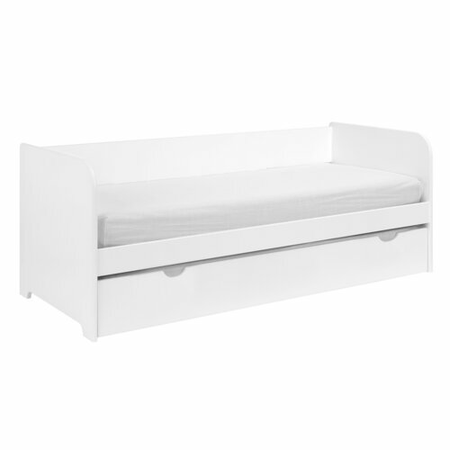 Pack lit gigogne avec 2 matelas Java blanc - Pack lit gigogne avec 2 matelas Java