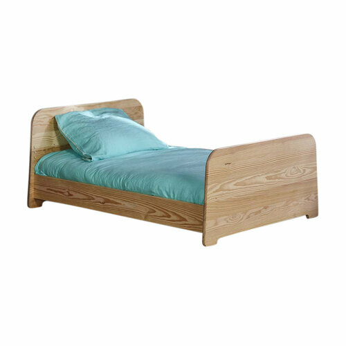 Pack lit volutif avec matelas Spike bois naturel