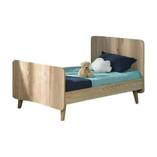 Lit volutif avec pieds Spike Bois Naturel