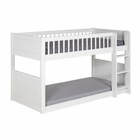 Pack lit superpos Montessori avec 2 matelas Victoria blanc sans rehaussement