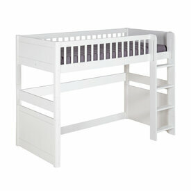 Pack lit mezzanine avec matelas Victoria coloris blanc