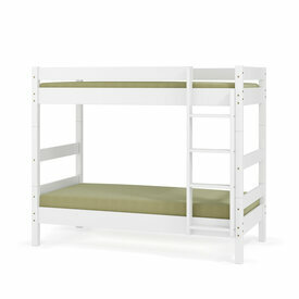 Vue de 3/4 - Pack lit superpos� s�parable avec 2 matelas Aaron