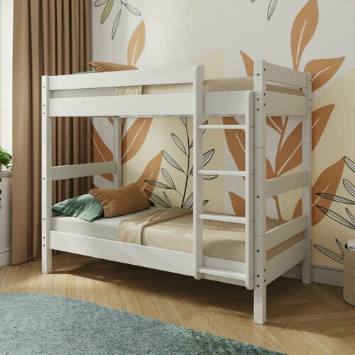 Ambiance - Vue de 3/4 - Pack lit superpos� s�parable avec 2 matelas Aaron