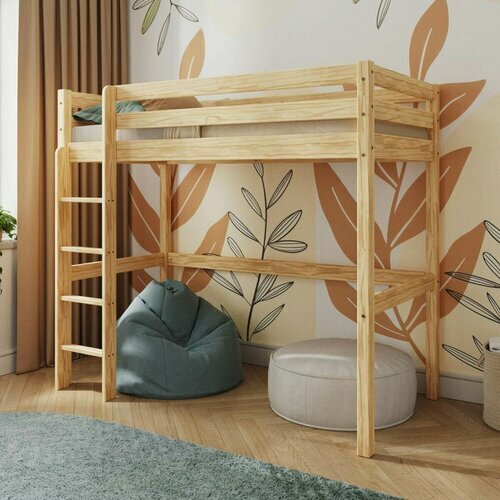 Ambiance Lit mezzanine avec matelas Aaron Bois