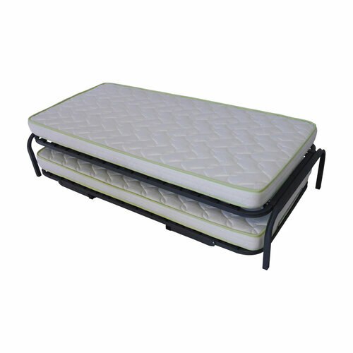 Pack lit gigogne avec 2 matelas Strata  - Pack lit gigogne avec 2 matelas Strata