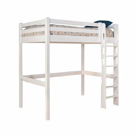 Pack lit mezzanine avec matelas Orphe blanc