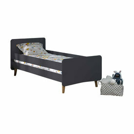 Lit enfant avec pieds et barrires Spike Gris