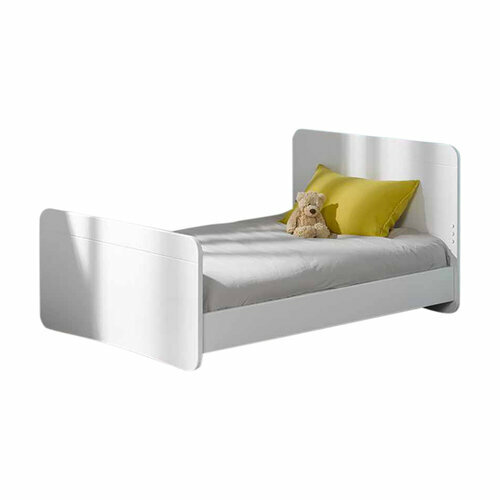 Lit enfant volutif sans barrires Spike Blanc