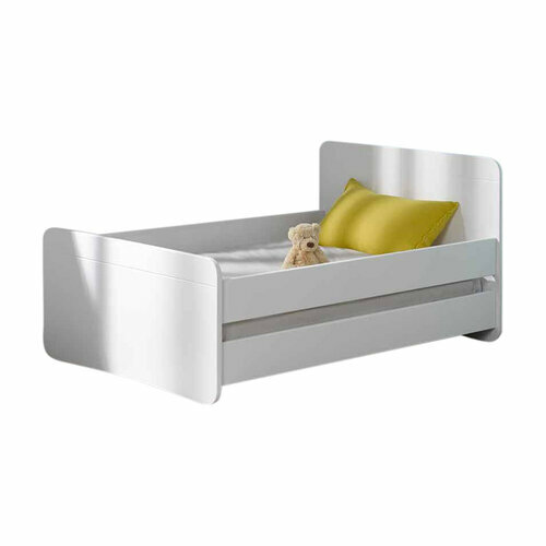 Lit enfant volutif avec barrires Spike Blanc - Lit enfant évolutif avec barrières Spike