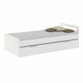 Lit gigogne Louna - Blanc Ouvert