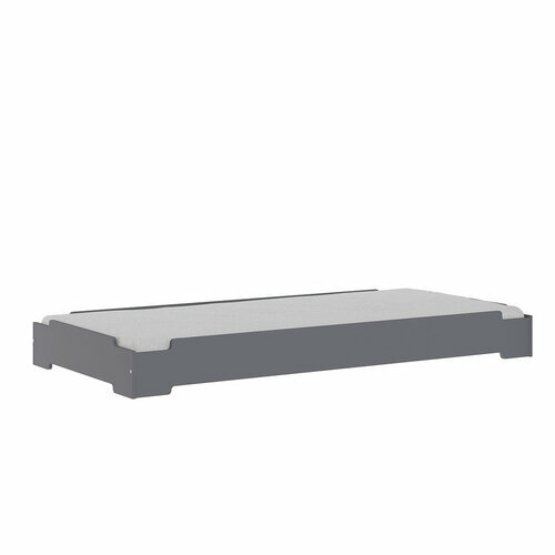 Pack lit empilable avec matelas Stack gris