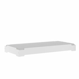 Pack lit empilable avec matelas Stack blanc