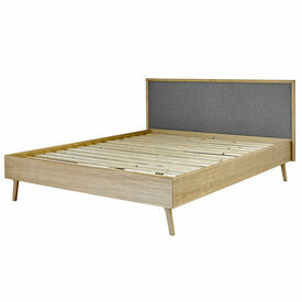 Pack lit avec matelas Holda - Gris vue 3/4