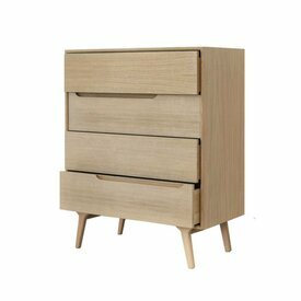 Commode 4 Tiroirs Holda - Tiroirs ouverts