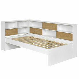 Lit Cosy play sans matelas blanc et bois