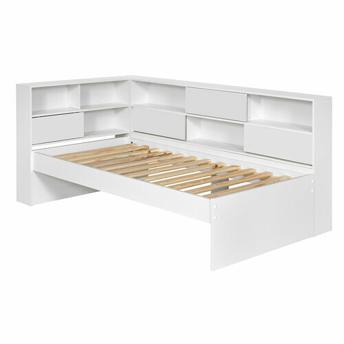 Lit cosy avec tiroir Play sans matelas blanc