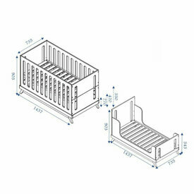 Sxhma dimensionnel Lit bb volutif Zola