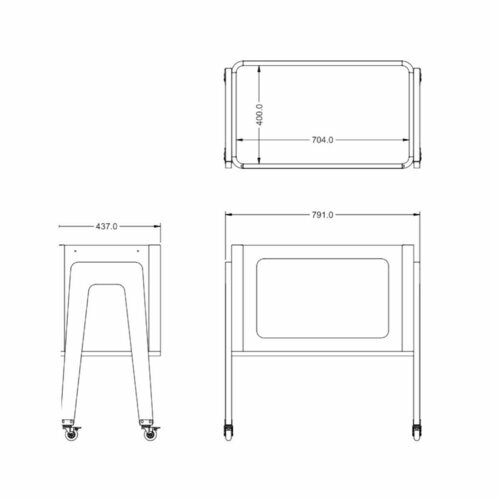 Schma dimensionnel du bureau andra