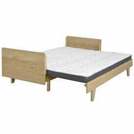 Pack Lit gigogne avec matelas Nando - Ouvert