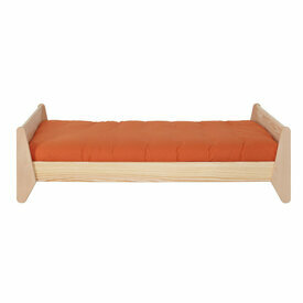 Pack lit avec matelas Yumi bois vue de face