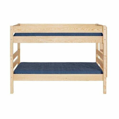 Pack lit superpos avec 2 matelas Aniba - Bois vue Face