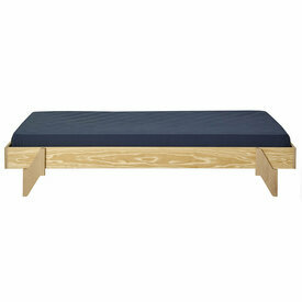 Lit empilable avec matelas Buddy Bois - Vue Face