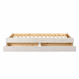 Tiroir Lit banquette gigogne Alma - Blanc