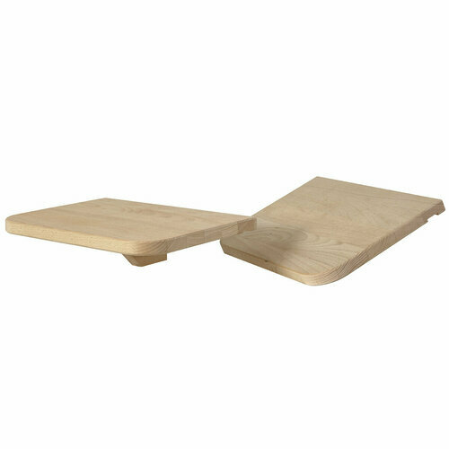 Tablettes pour Tte de lit Tao en bois Naturel de Htre