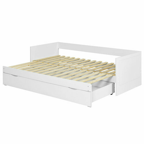 Pack lit gigogne avec tiroirs et matelas Molly - Vue sommier et tiroir