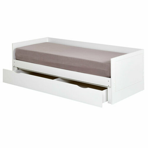 Pack lit gigogne avec tiroirs et matelas Molly - Ouvert