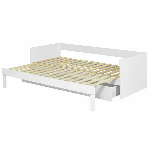 Pack lit gigogne avec tiroirs et matelas Molly - Tiroir ouvert