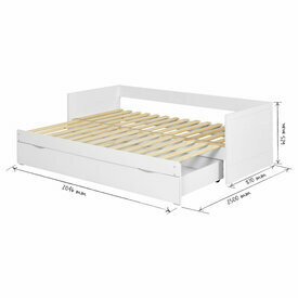 Schma dimensionnel lit gigogne Molly