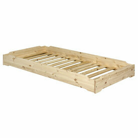 Lit empilable sans matelas Jelly Bois naturel