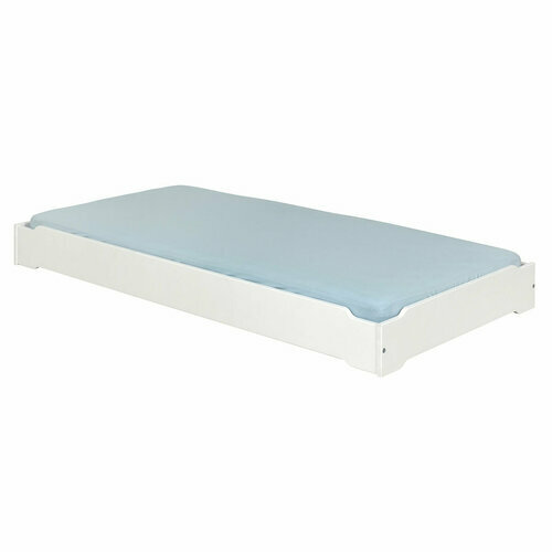 Lit empilable  blanc Jelly  - Pack lit empilable avec matelas Jelly
