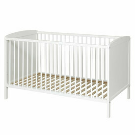 Lit bb  barreaux Flocon blanc sans matelas