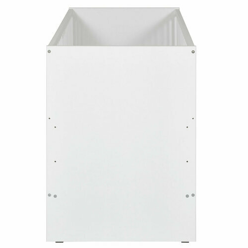 Vue de profil -Lit bb  barreaux Pixi blanc