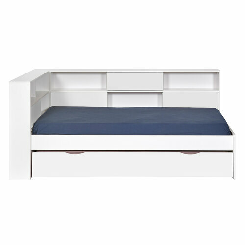 Vue de face du pack lit cosy avec matelas Play blanc