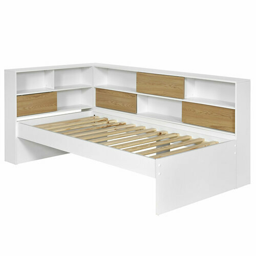 Lit cosy play blanc et bois sans matelas