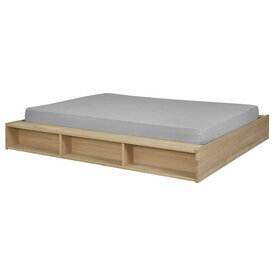 Pack lit avec matelas Malo en Bois Naturel