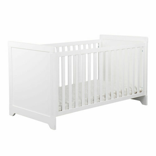 Pack lit bb avec matelas Mona blanc - Pack lit bébé avec matelas Mona