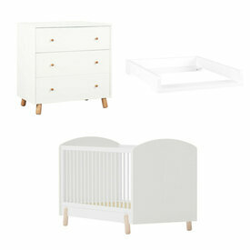 Mini-chambre bébé Gabby style scandinave blanc