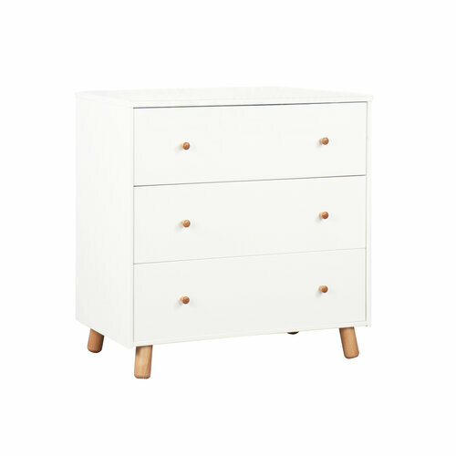Commode blanche et bois naturel Gabby